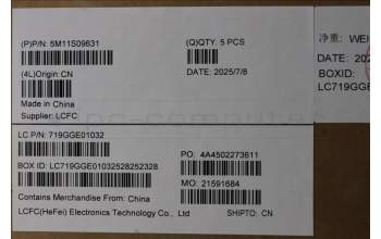 Lenovo 5M11S09631 C-Cover with keyboard, Greek, Black, Backlight, WWAN, US