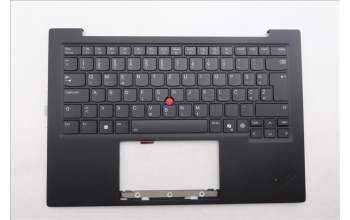 Lenovo 5M11S09657 C-Cover with keyboard, Slovenian, Black, Backlight, WWAN, UK