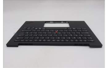 Lenovo 5M11S09659 C-Cover with keyboard, Spanish, Black, Backlight, WWAN, UK