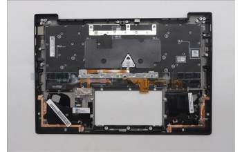 Lenovo 5M11S09662 C-Cover with keyboard, Switzerland, Black, Backlight, WWAN, UK