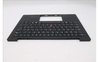 Lenovo 5M11S09663 C-Cover with keyboard, Switzerland, Black, Backlight, WWAN, UK