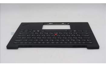 Lenovo 5M11S09675 C-Cover with keyboard, Ukraine, Black, Backlight, WWAN, US