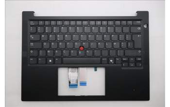 Lenovo 5M11S09682 C-Cover with keyboard, Belgian, Black, UK