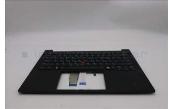 Lenovo 5M11S09693 C-Cover with keyboard, Greek, Black, US