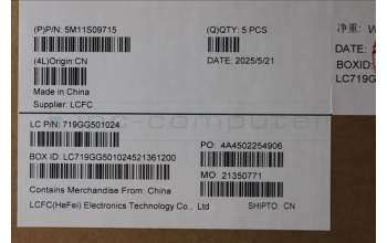 Lenovo 5M11S09715 C-Cover with keyboard, Switzerland, Black, UK