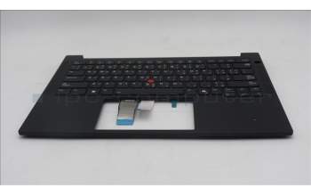 Lenovo 5M11S09753 C-Cover with keyboard, Arabic, Black, Backlight, US