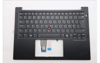 Lenovo 5M11S09760 C-Cover with keyboard, Danish, Black, Backlight, UK