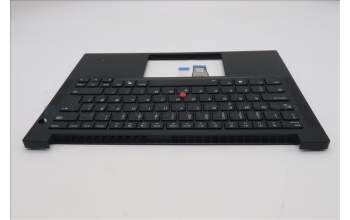 Lenovo 5M11S09760 C-Cover with keyboard, Danish, Black, Backlight, UK