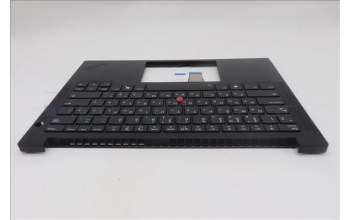 Lenovo 5M11S09802 C-Cover with keyboard, Russian, Black, Backlight, US