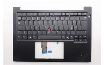 Lenovo 5M11S09818 C-Cover with keyboard, Nordic, Black, Backlight, UK