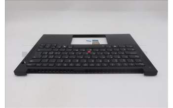 Lenovo 5M11S09822 C-Cover with keyboard, Switzerland, Black, Backlight, UK