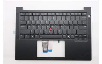 Lenovo 5M11S09832 C-Cover with keyboard, US English Euro, Black, Backlight, US