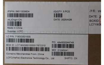 Lenovo 5M11S09834 C-Cover with keyboard, US English Euro, Black, Backlight, US