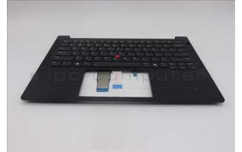 Lenovo 5M11S09834 C-Cover with keyboard, US English Euro, Black, Backlight, US