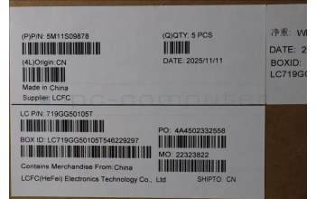 Lenovo 5M11S09878 C-Cover with keyboard, Ukraine, Black, Backlight, US