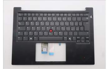 Lenovo 5M11S09904 C-Cover with keyboard, Italian, Black, UK