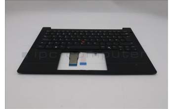 Lenovo 5M11S09968 C-Cover with keyboard, Danish, Black, Backlight, UK