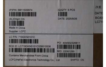 Lenovo 5M11S09974 C-Cover with keyboard, French, Black, Backlight, US