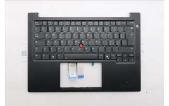 Lenovo 5M11S09994 C-Cover with keyboard, Italian, Black, Backlight, UK