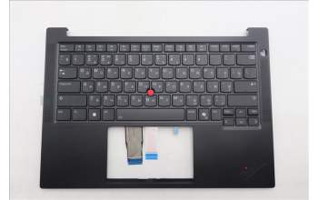 Lenovo 5M11S10008 C-Cover with keyboard, Russian, Black, Backlight, US