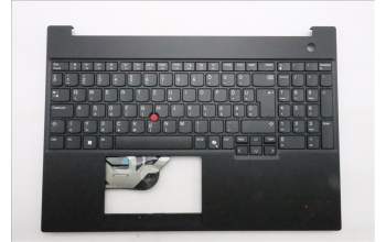 Lenovo 5M11S10108 C-Cover with keyboard, Hungarian, Black, UK