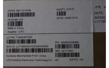 Lenovo 5M11S10108 C-Cover with keyboard, Hungarian, Black, UK