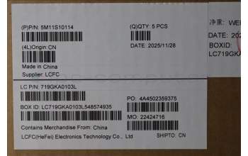 Lenovo 5M11S10114 C-Cover with keyboard, Norwegian, Black, UK