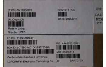 Lenovo 5M11S10126 C-Cover with keyboard, Nordic, Black, UK