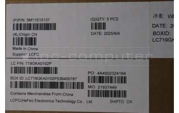 Lenovo 5M11S10137 C-Cover with keyboard, Bulgarian, Black, UK