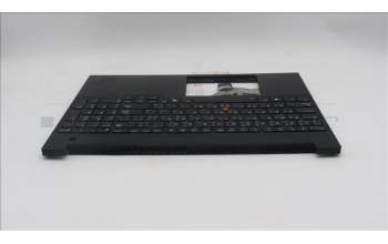 Lenovo 5M11S10165 C-Cover with keyboard, Arabic, Black, Backlight, US