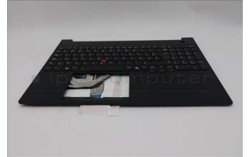 Lenovo 5M11S10166 C-Cover with keyboard, Belgian, Black, Backlight, UK