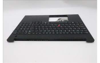 Lenovo 5M11S10170 C-Cover with keyboard, Danish, Black, Backlight, UK