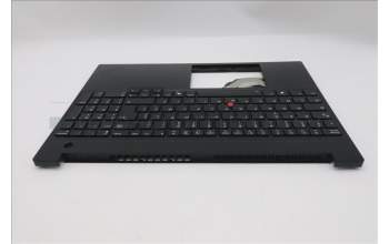 Lenovo 5M11S10175 C-Cover with keyboard, French, Black, Backlight
