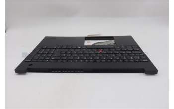 Lenovo 5M11S10176 C-Cover with keyboard, French, Black, Backlight, US