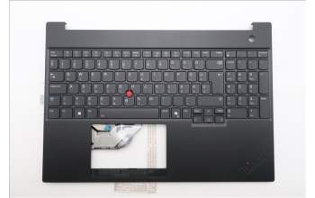 Lenovo 5M11S10185 C-Cover with keyboard, Hungarian, Black, Backlight, UK