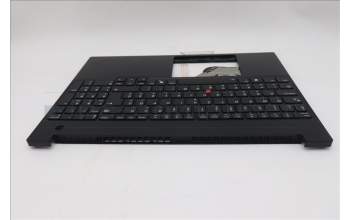 Lenovo 5M11S10185 C-Cover with keyboard, Hungarian, Black, Backlight, UK