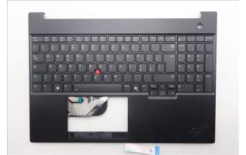 Lenovo 5M11S10191 C-Cover with keyboard, Italian, Black, Backlight, UK