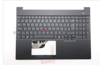 Lenovo 5M11S10204 C-Cover with keyboard, Czech Slovakian, Black, Backlight, UK