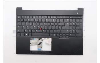 Lenovo 5M11S10283 C-Cover with keyboard, French, Black, US