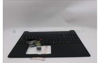 Lenovo 5M11S10356 C-Cover with keyboard, Spanish, Black, Backlight, UK