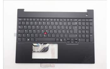 Lenovo 5M11S10358 C-Cover with keyboard, French, Black, Backlight, US