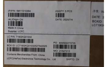 Lenovo 5M11S10364 C-Cover with keyboard, Greek, Black, Backlight, US