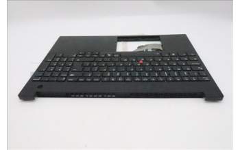Lenovo 5M11S10379 C-Cover with keyboard, Portuguese, Black, Backlight, UK