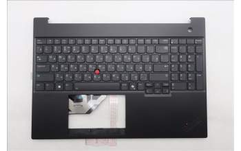 Lenovo 5M11S10383 C-Cover with keyboard, Russian, Black, Backlight, US