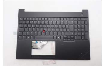Lenovo 5M11S10385 C-Cover with keyboard, Czech Slovakian, Black, Backlight, UK