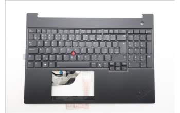 Lenovo 5M11S10386 C-Cover with keyboard, Czech Slovakian, Black, Backlight, UK