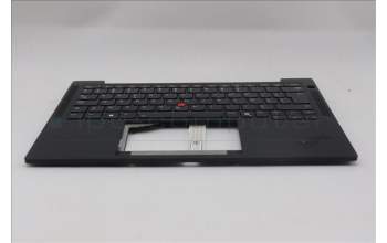 Lenovo 5M11S15567 C-Cover with keyboard, Belgian, Black, Backlight, UK