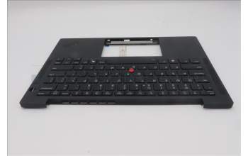 Lenovo 5M11S15591 C-Cover with keyboard, US English Euro, Black, Backlight, US