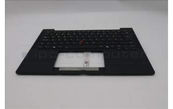 Lenovo 5M11S15635 C-Cover with keyboard, Portuguese, Black, Backlight, UK