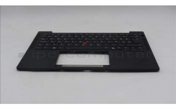 Lenovo 5M11S15643 C-Cover with keyboard, Slovenian, Black, Backlight, UK